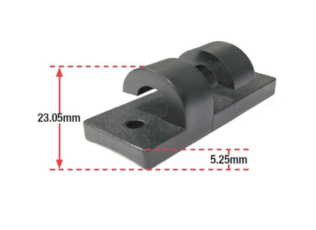 NET HOOK WITH DOUBLE FIXINGS, FOR STEEL GOALS