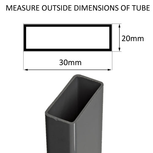 MODEL MT 131 SIZE 20 30MM RECTANGULAR END CAPS BOTTOMS FOR TABLE