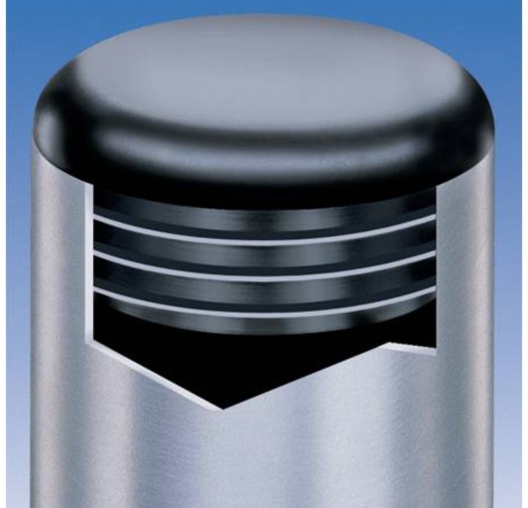 MODEL MT-103 SIZE 25MM ROUND RIBBED INSERTS END CAPS FOR DESKS, TABLES & CHAIR LEGS