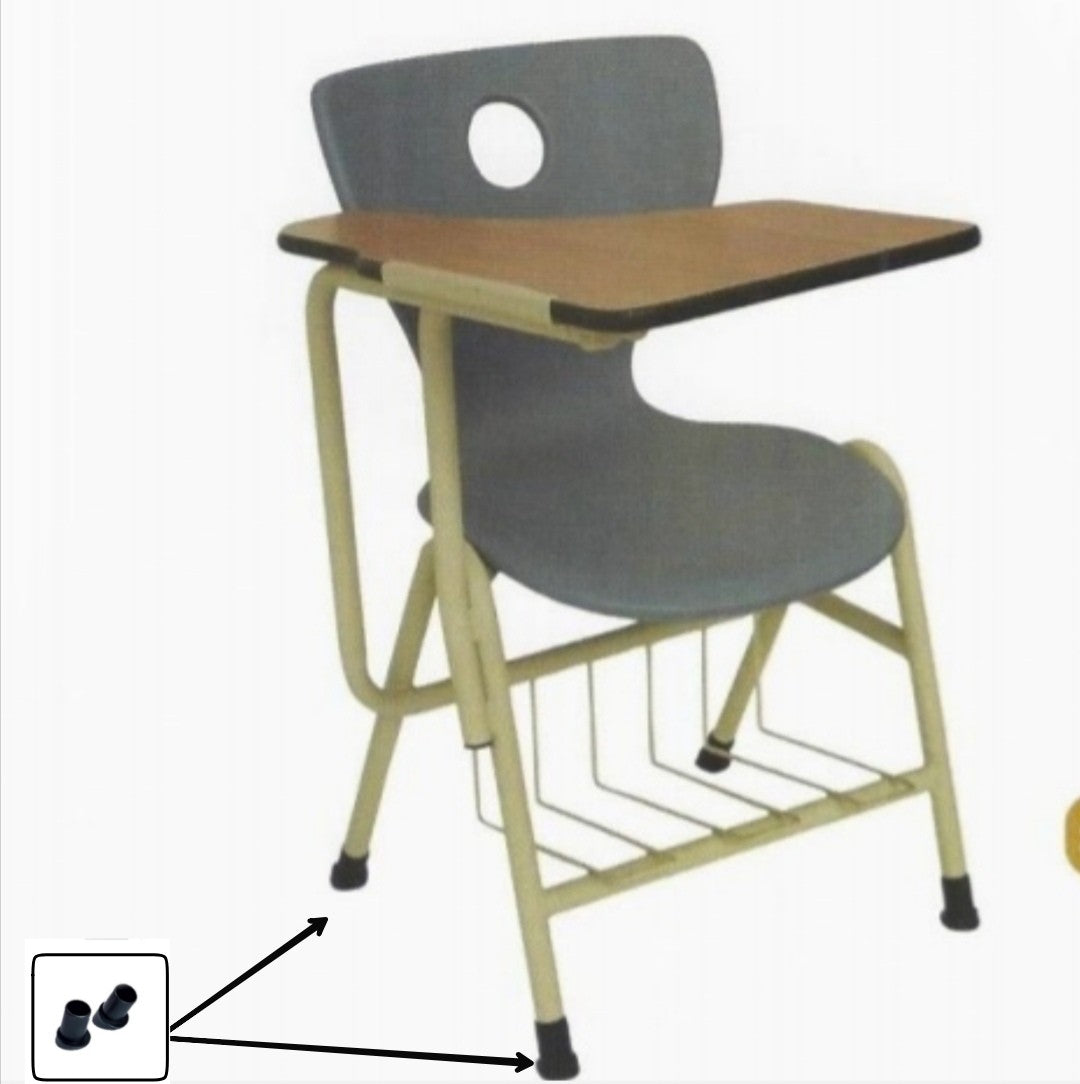 MODEL MT-225 Ribbed Inclined Angled Base feet end cap For round Pipe 25mm