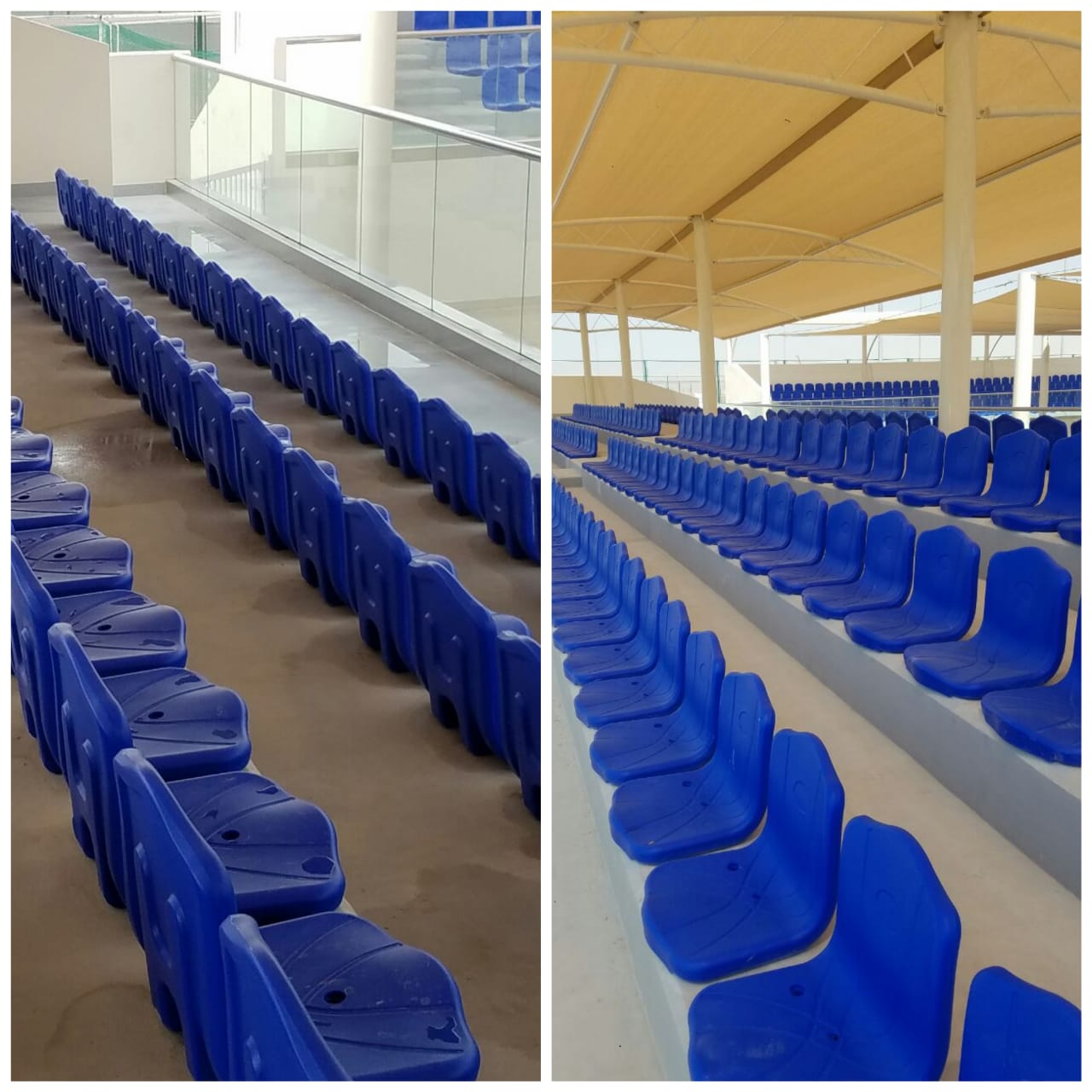 Backrest Double layer ( wall ) Stadium Seat MT-2030