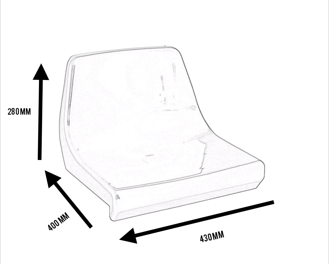 Backrest single seat MT-2032 (telescopic or dismountable)