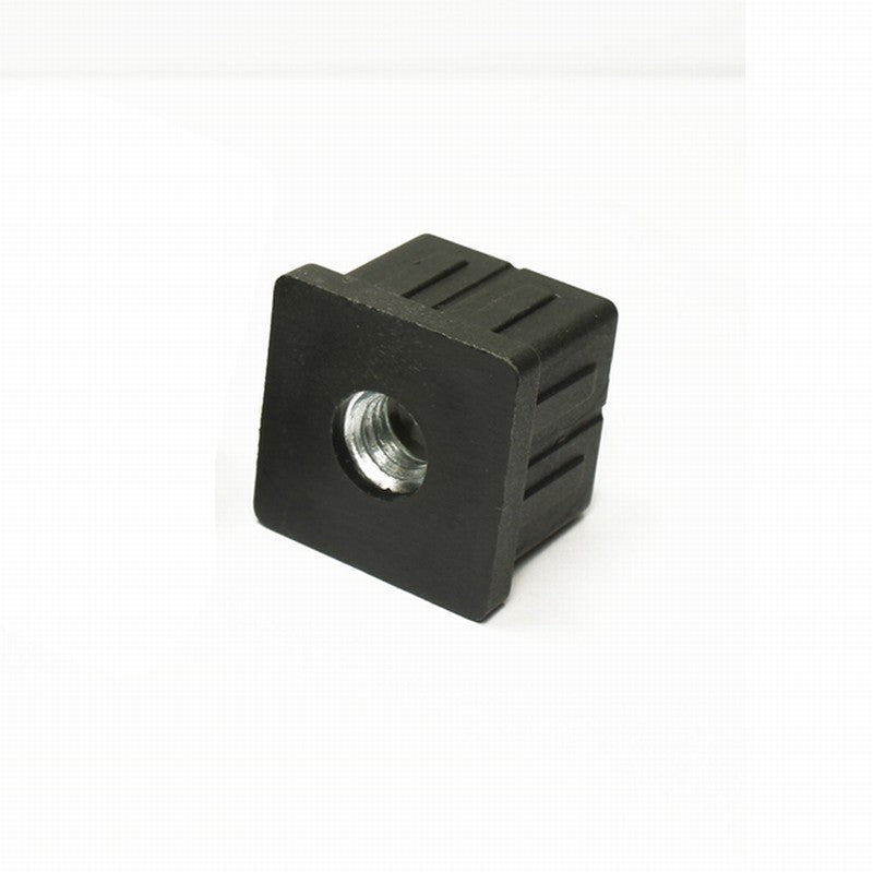 MODEL MT-311 size 25*25mm Threaded plastic square Tube insert Plug for steel tube
