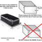 MODEL MT-137 SIZE 50*100MM RECTANGULAR END CAPS BOTTOMS FOR TABLE & CHAIR INSERT PLUG LEGS & ALL OTHER OVAL TUBULAR FEET