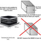 SQUARE FLAT END CAPS BOTTOMS FOR TABLE & CHAIR LEGS & ALL OTHER TUBULAR FEET