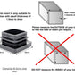 SQUARE FLAT END CAPS BOTTOMS FOR TABLE & CHAIR LEGS & ALL OTHER TUBULAR FEET