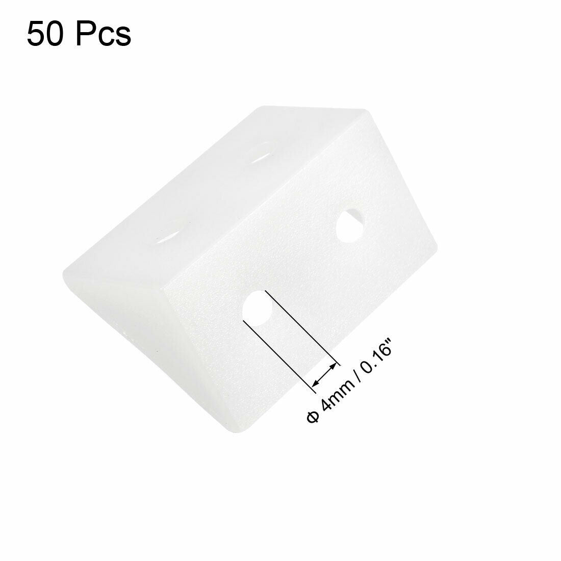 MODEL MT-410 uxcell Shelf Cabinet Door 90 Degree Plastic Corner Braces 4 Holes Angle Bracket