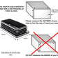 MODEL MT-136 SIZE 40*80MM RECTANGULAR END CAPS BOTTOMS FOR TABLE & CHAIR INSERT PLUG LEGS & ALL OTHER OVAL TUBULAR FEET